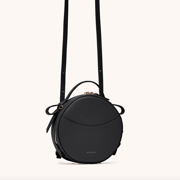 Senreve Black Circa Pebbled Leather Bag New With Tags - Picture 6 of 9